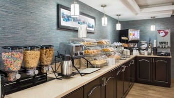 Gratis frukostbuffé varje dag