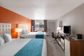Room, 2 Double Beds, Non Smoking | Iron/ironing board, free cribs/infant beds, rollaway beds, free WiFi