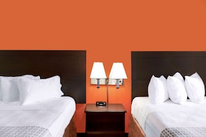 Suite, 2 Queen Beds, Non Smoking, Microwave | Iron/ironing board, free cribs/infant beds, rollaway beds, free WiFi