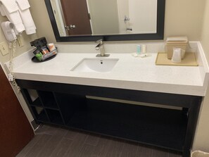 Hair dryer, towels