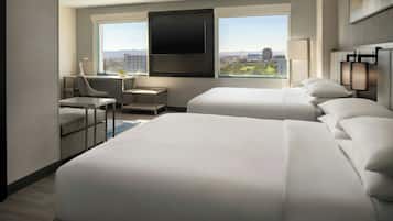 Suite, 2 Queen Beds | Pillow-top beds, in-room safe, desk, laptop workspace