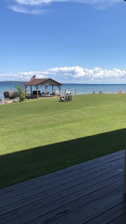Front of property. AmericInn by Wyndham Saint Ignace Lakefront