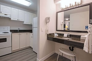 Room, 2 Queen Beds, Accessible, Kitchen (Non-Smoking) | Pillowtop beds, individually furnished, desk, soundproofing