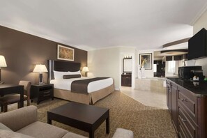 Suite, 1 King Bed, Non Smoking, Jetted Tub | Pillow-top beds, individually furnished, desk, soundproofing