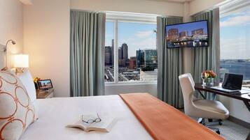 Suite, 1 King Bed, Harbor View | Hypo-allergenic bedding, pillowtop beds, in-room safe, desk