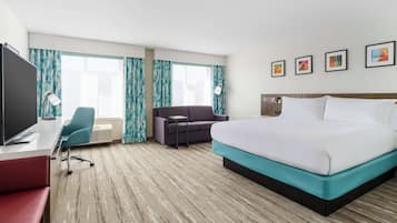 One king bed executive | Desk, blackout drapes, iron/ironing board, free cribs/infant beds