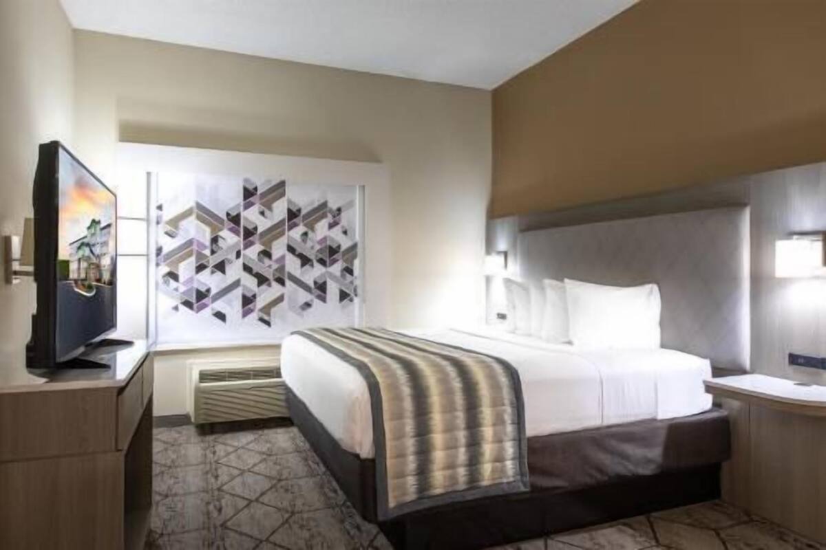 In-room safe, desk, blackout drapes, iron/ironing board