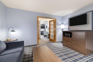 Suite, 2 Queen Beds, Non Smoking (One-Bedroom Not Pet Friendly) | Desk, iron/ironing board, free WiFi, bed sheets
