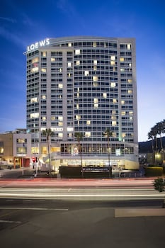 Hotel Exterior at Loews Hollywood Hotel