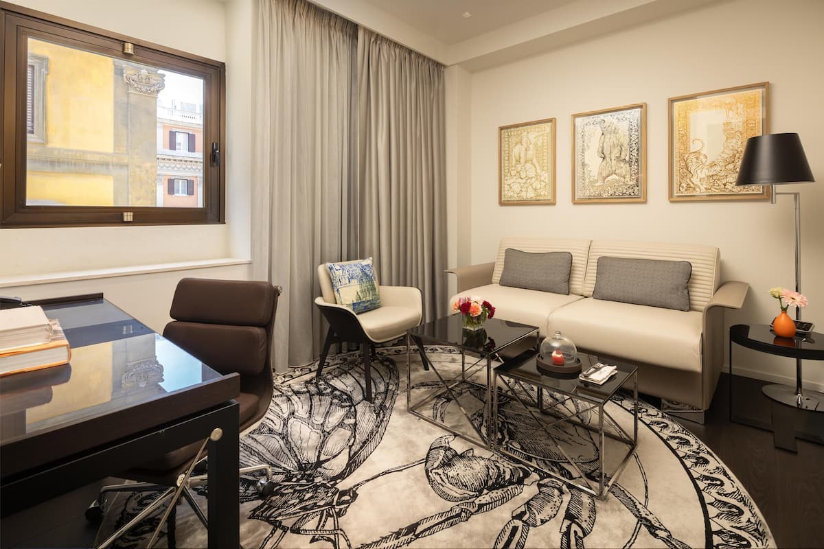 Premium bedding, in-room safe, desk, soundproofing