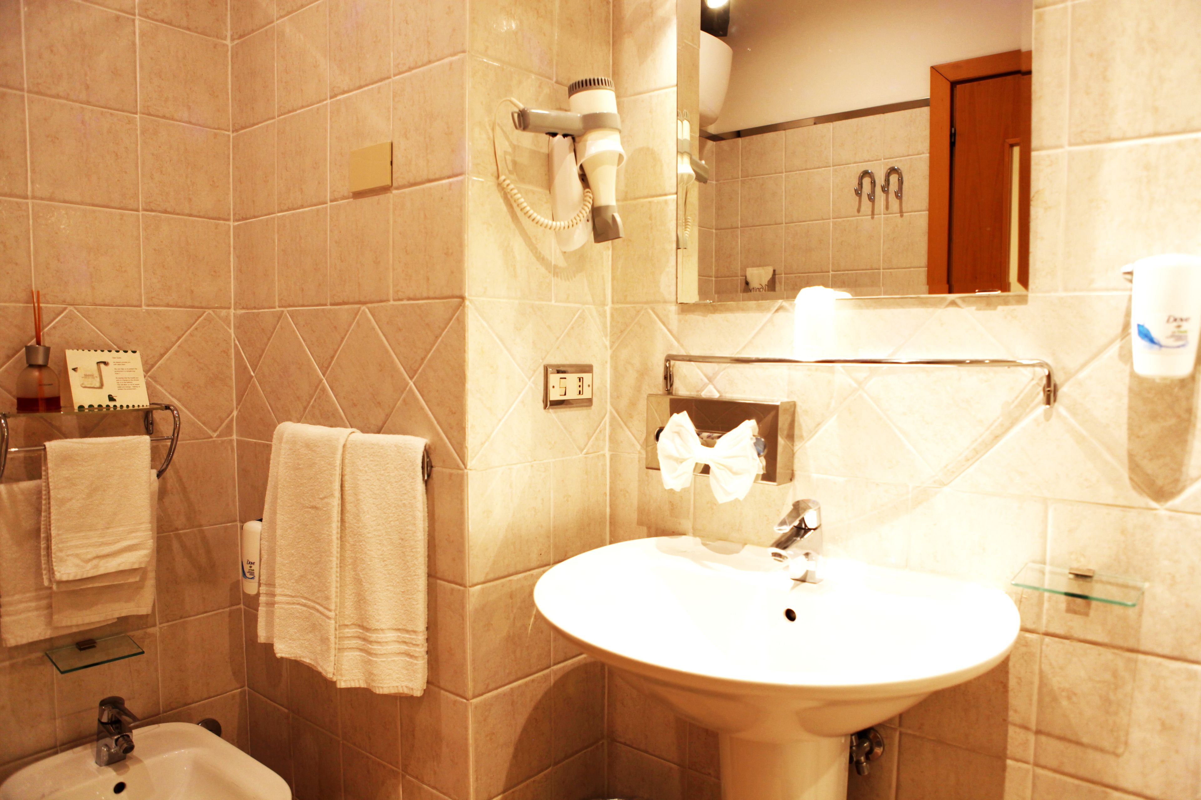 economy double room, 1 double bed | bathroom | shower, free toiletries, hair dryer, bidet