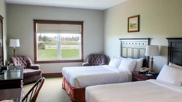 Hypo-allergenic bedding available, pillowtop beds, in-room safe, desk