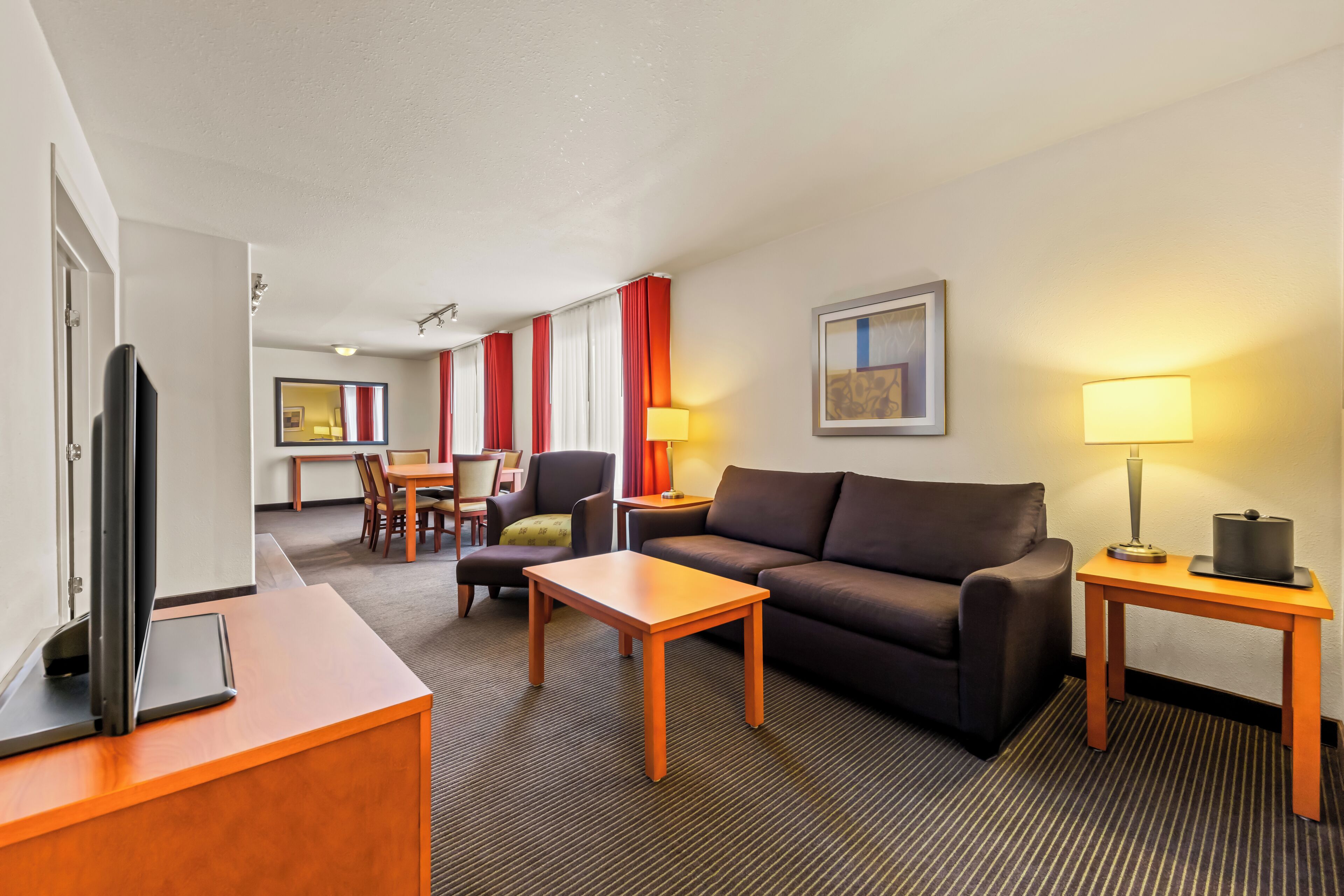 Family Suite, Two King Beds, Kitchenette, Non Smoking | Living area | 42-inch LED TV with cable channels, TV, pay movies