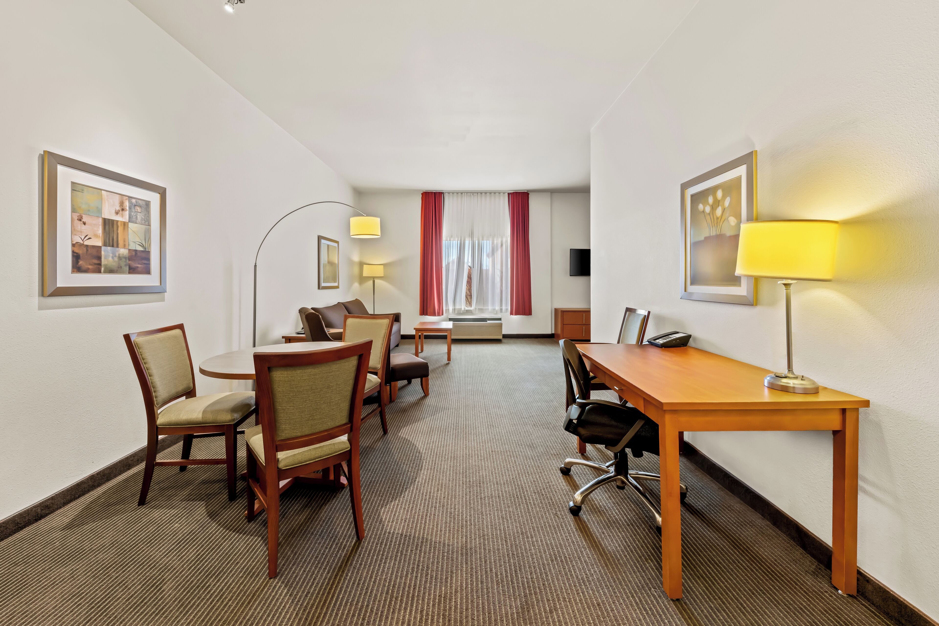 jetted tub suite, king bed, kitchenette, non smoking | living area | 42-inch led tv with cable channels, tv, pay films