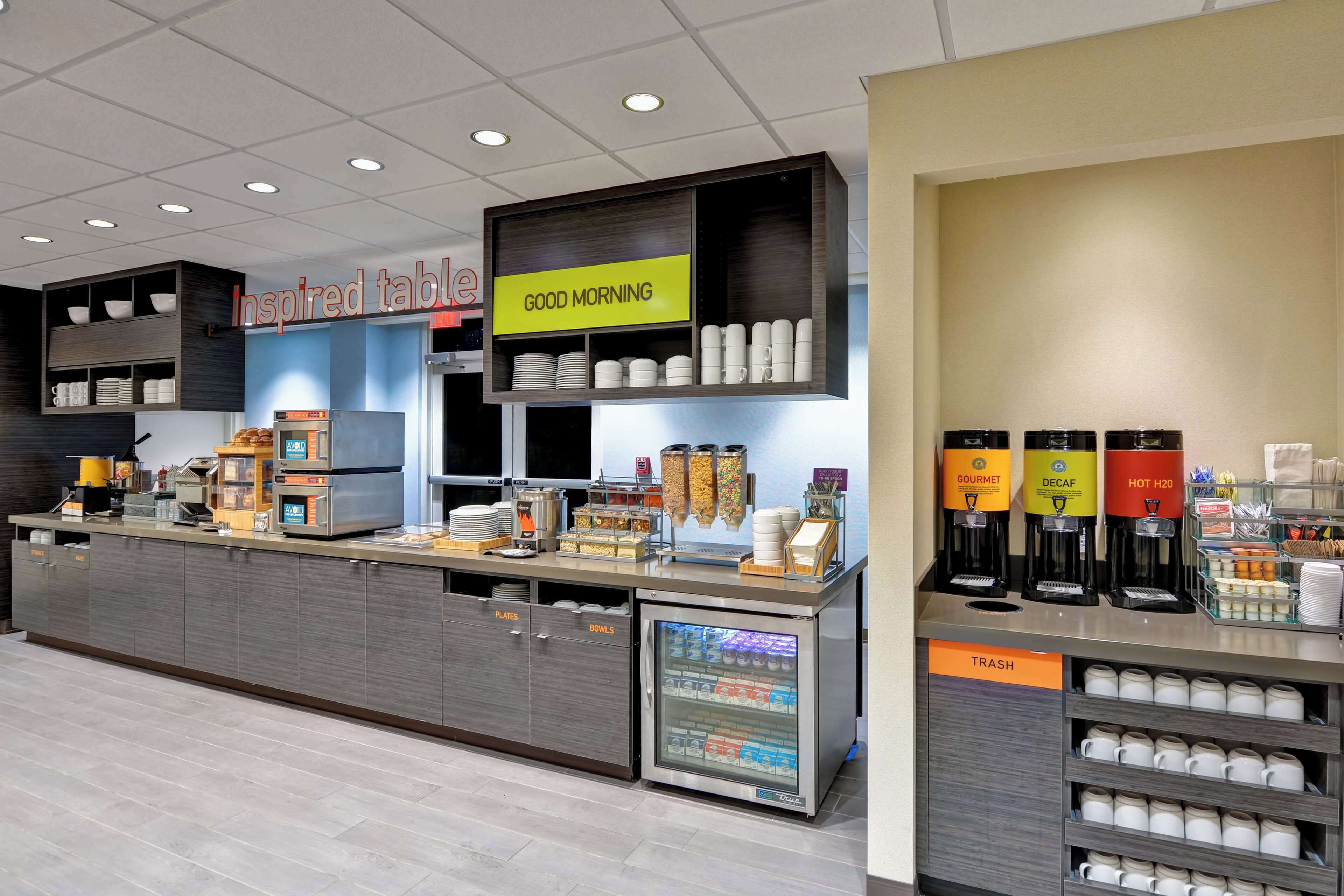 free daily self-service breakfast