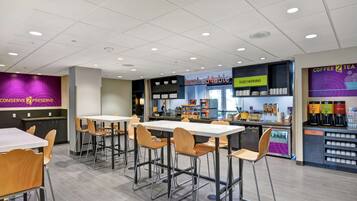 Free daily self-serve breakfast