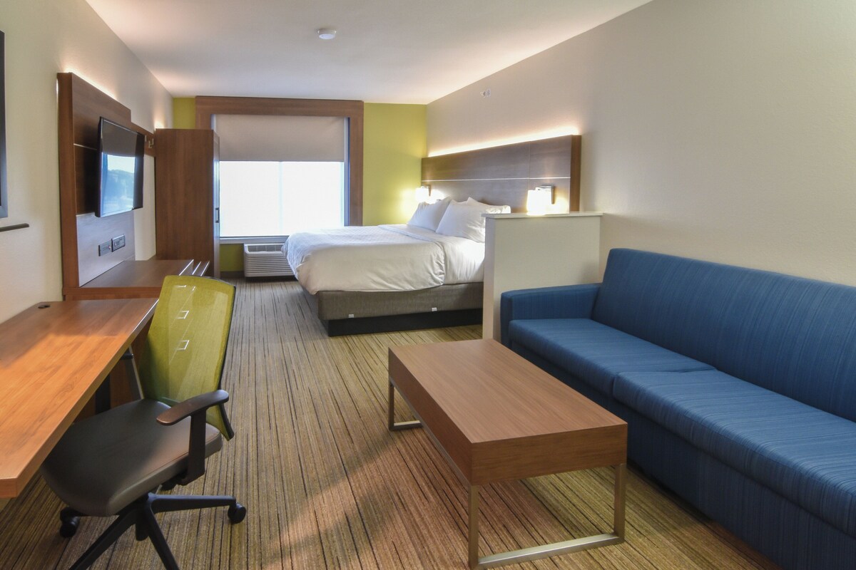 Literie de qualité, couette en duvet, coffre-fort, bureau