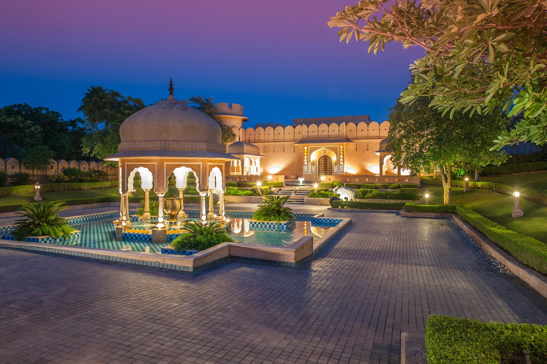 Front of property – evening/night