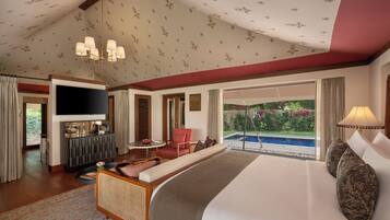 Luxury Tent, Private Pool | Egyptian cotton sheets, premium bedding, memory-foam beds, minibar
