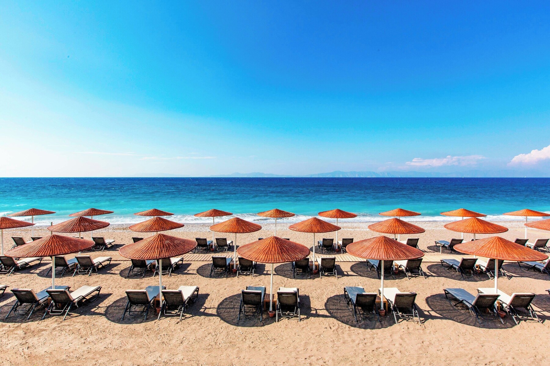 Private beach, sun loungers, beach umbrellas, beach towels