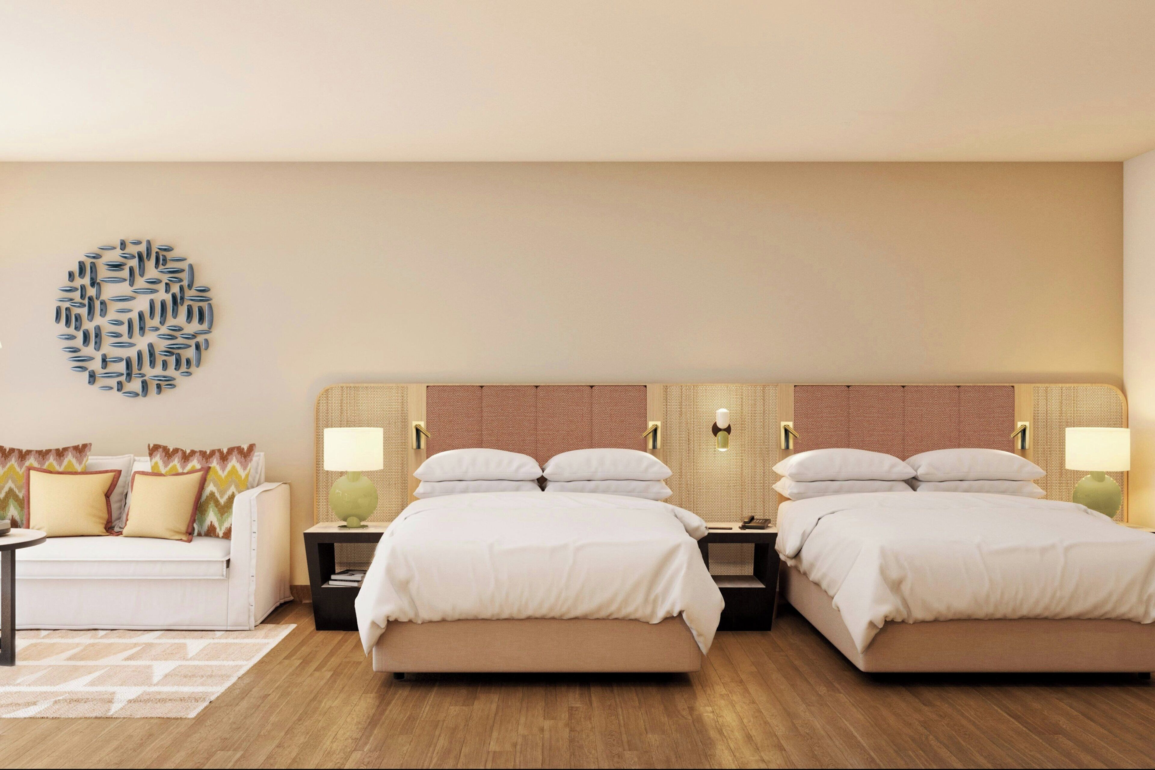 Chambre Familiale, 1 lit double, vue montagne