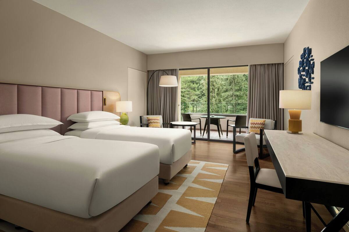 Classic Room, 2 Single Beds, Balcony, Mountain View