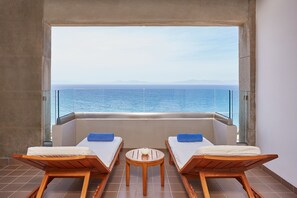 Presidential Suite, 2 Bedrooms, Balcony, Sea View | Premium bedding, memory foam beds, minibar, in-room safe - Sheraton Rhodes Resort (Rhodes)