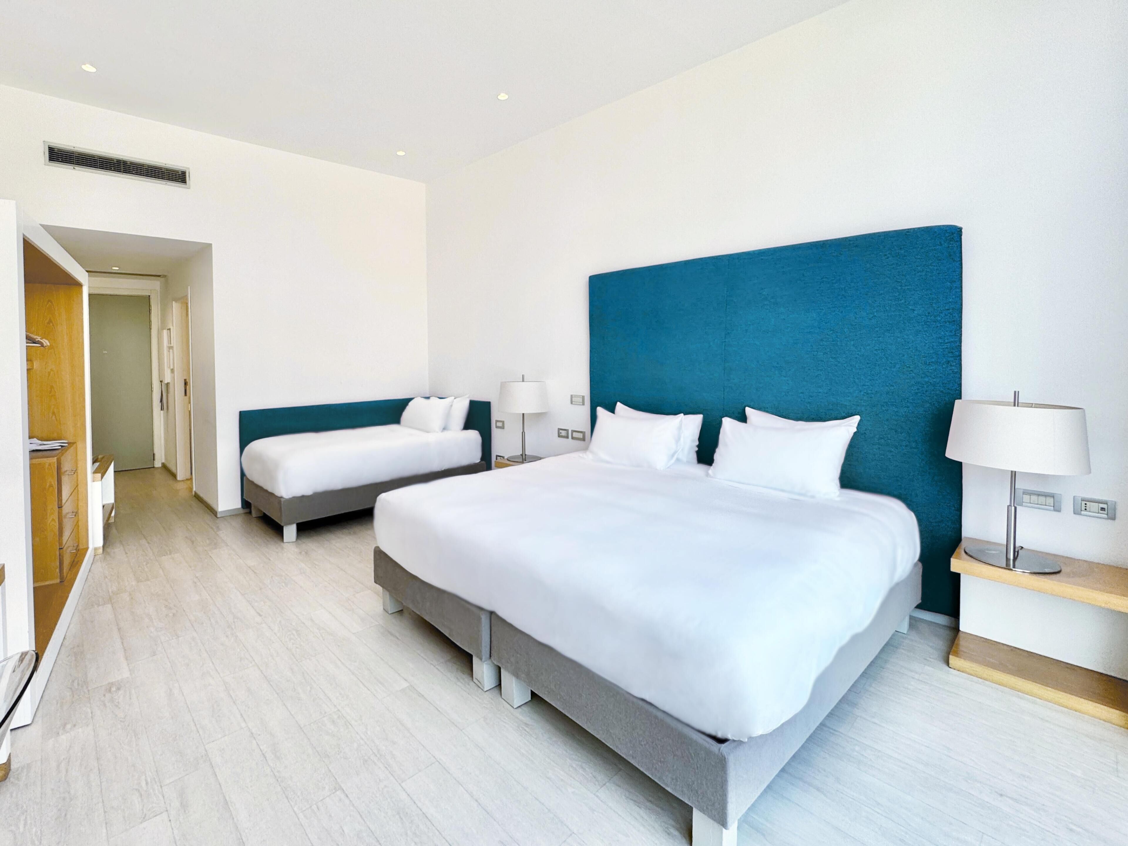 Familien-Dreibettzimmer, Gartenblick