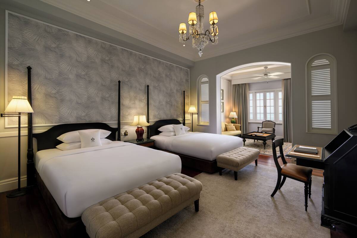 deluxe suite two queen beds | 1 bedroom, minibar, in-room safe, blackout curtains