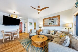 3 Bedroom Deluxe Ocean Front - Poipu Shores 302B | Living area
