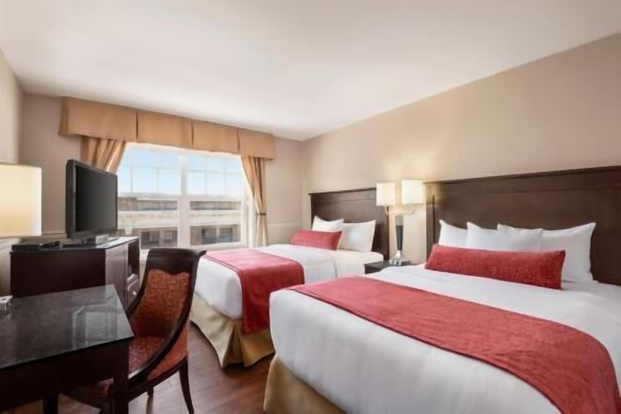 Premium bedding, pillowtop beds, in-room safe, desk