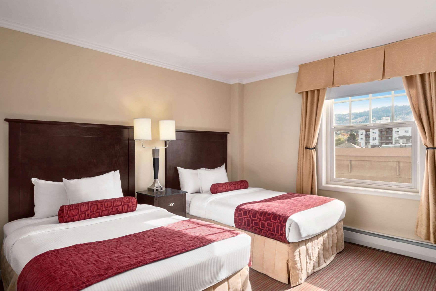 Premium bedding, pillowtop beds, in-room safe, desk