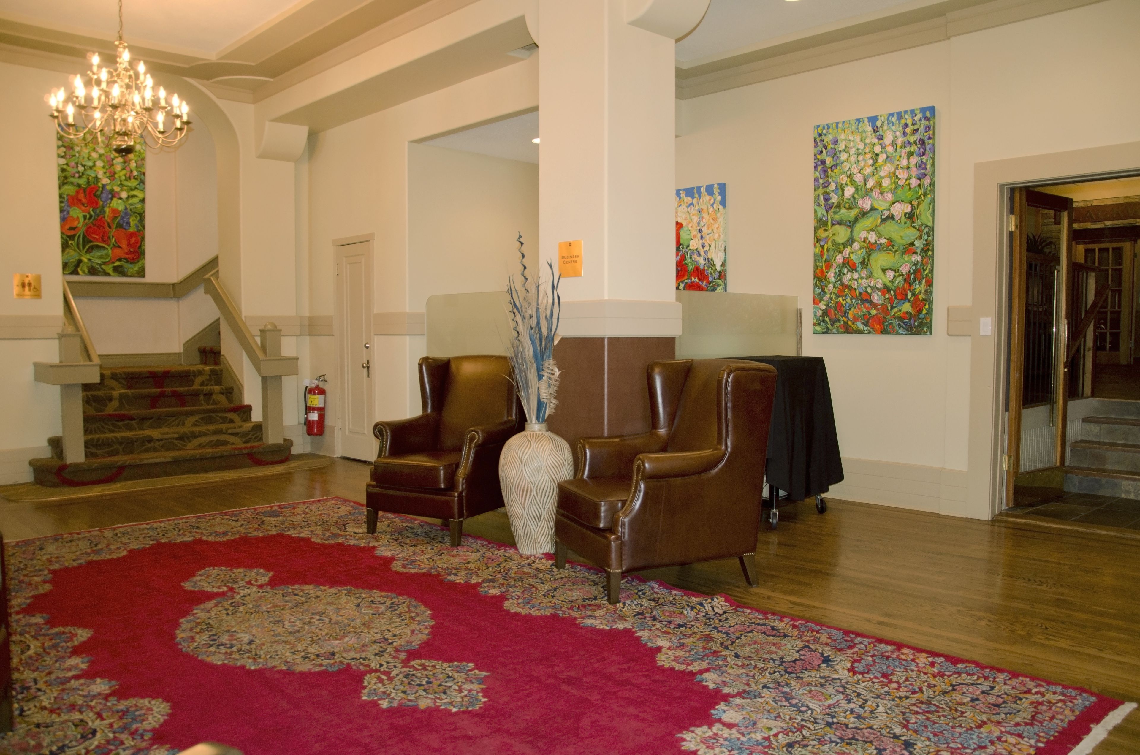 Sitteområde i lobbyen