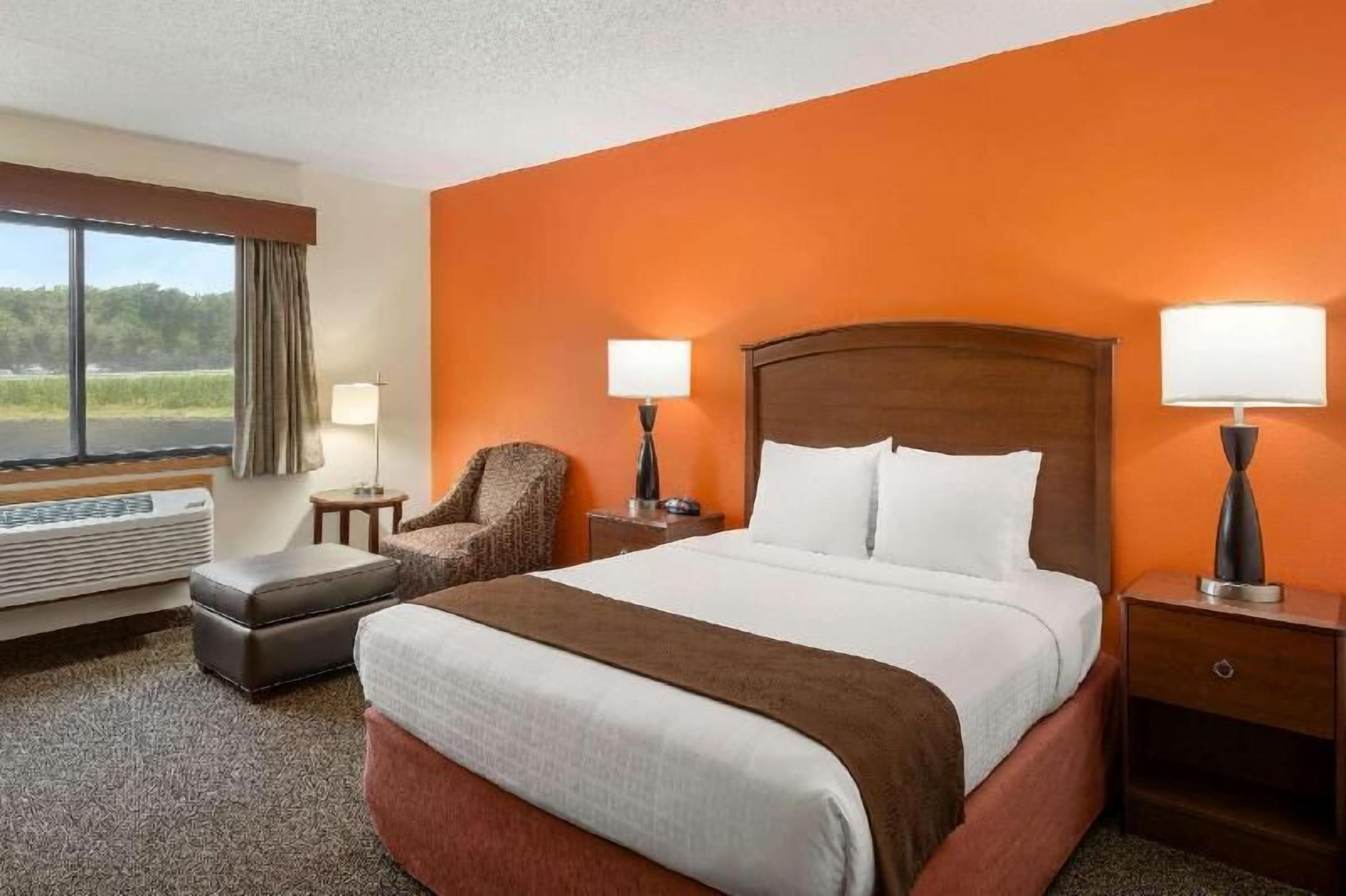 In-room safe, desk, iron/ironing board, free cribs/infant beds