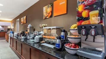 Free daily buffet breakfast