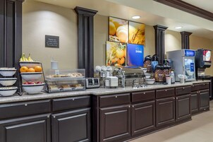 Free daily buffet breakfast