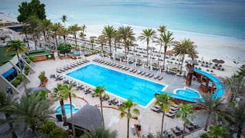 Outdoor pool, open 7:00 AM to 8:00 PM, pool umbrellas, pool loungers