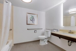 Hypo-allergenic bedding, desk, blackout curtains, soundproofing