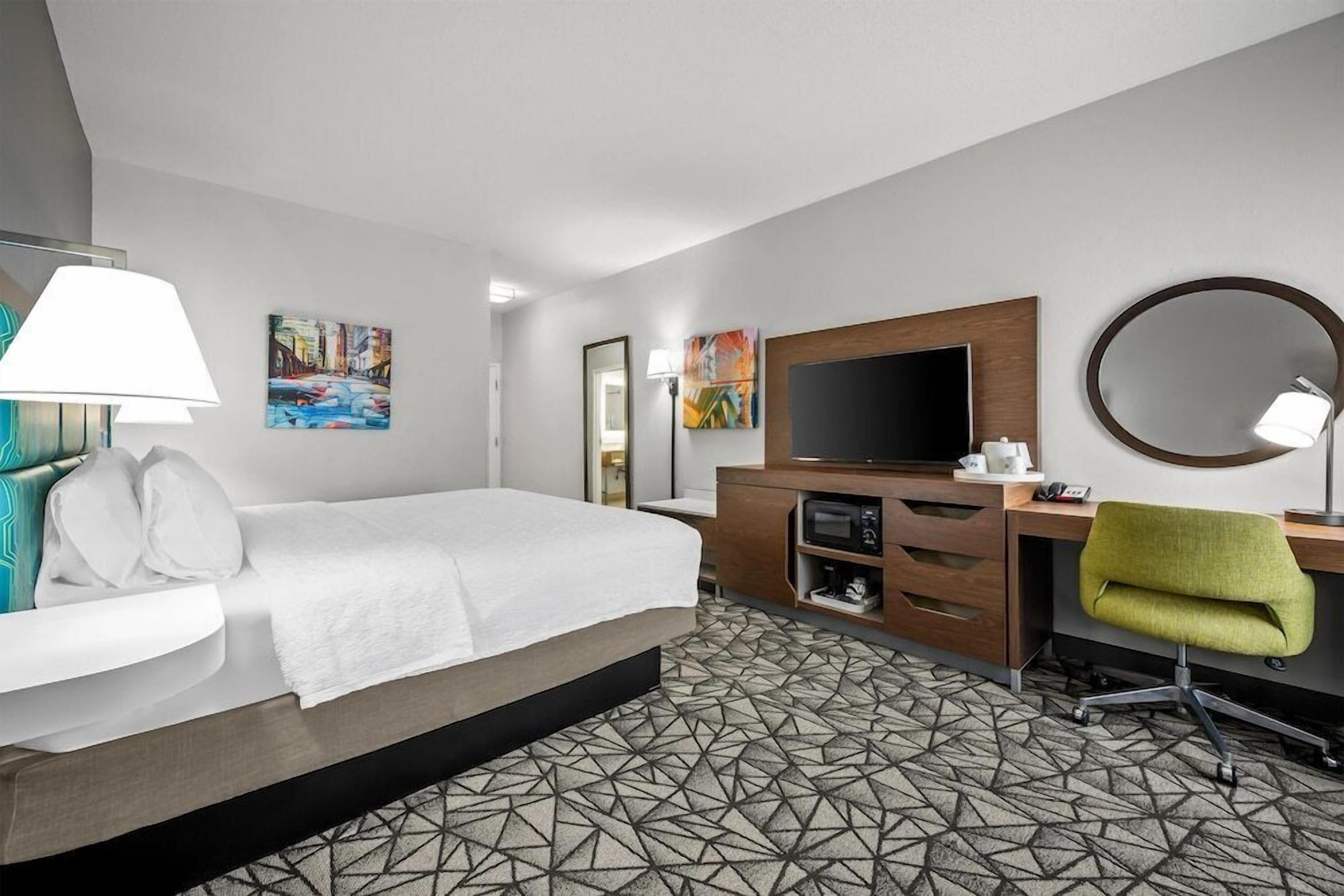 In-room safe, blackout drapes, iron/ironing board, cribs/infant beds