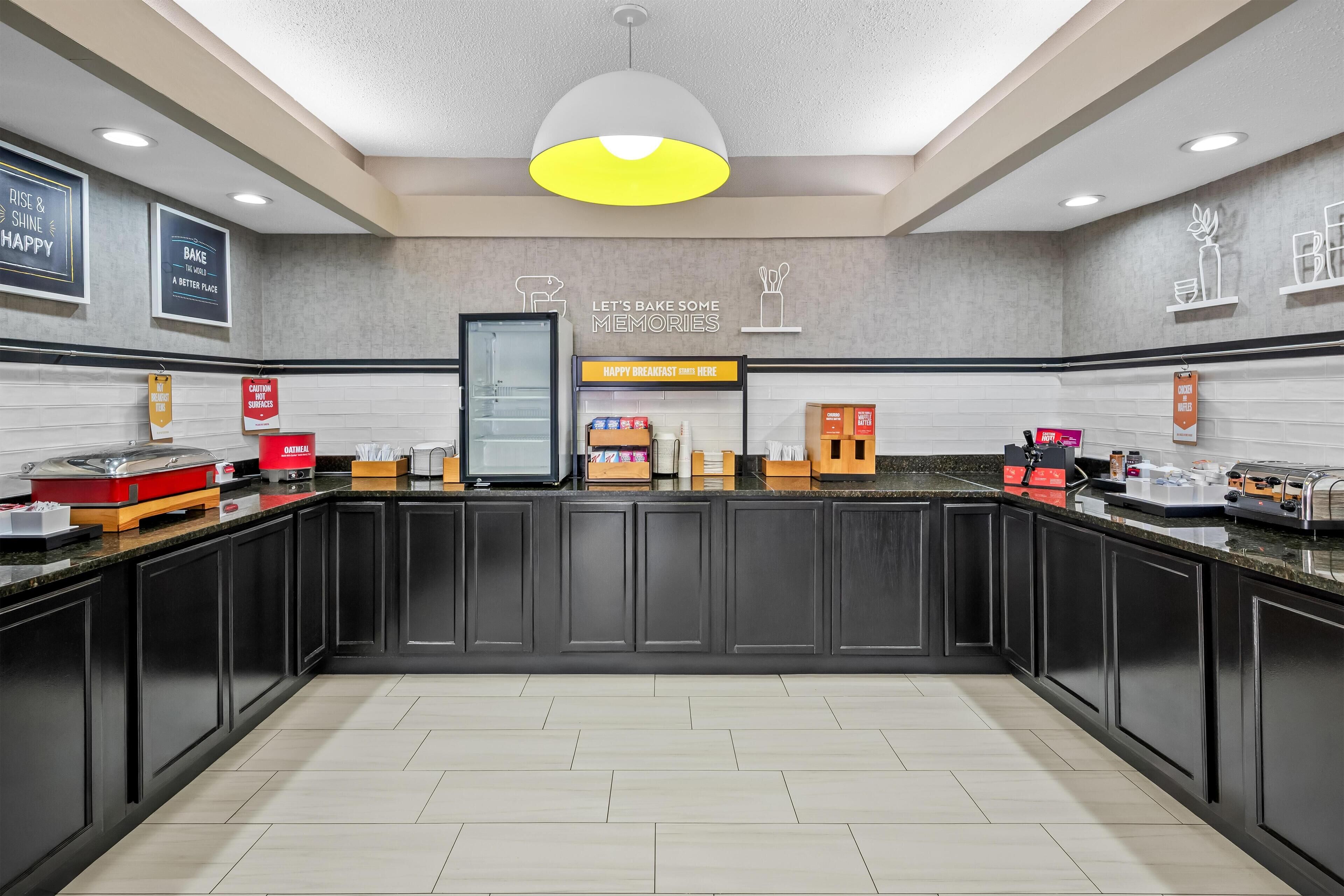 Free daily buffet breakfast