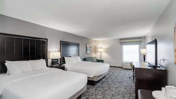 Two Queen and One Sofa Bed, Non-Smoking | In-room safe, blackout drapes, iron/ironing board, cribs/infant beds
