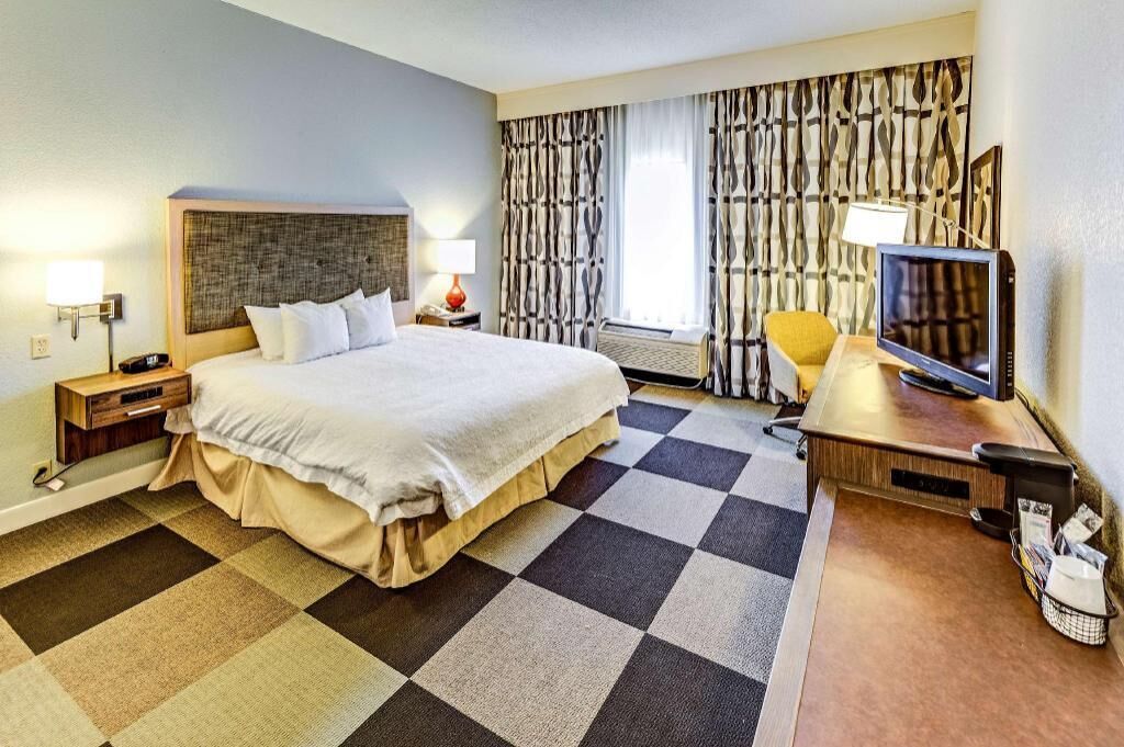 In-room safe, desk, laptop workspace, blackout drapes