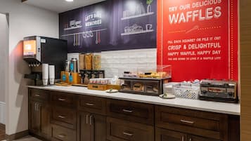 Free daily buffet breakfast