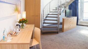 Suíte júnior, 1 cama de casal | Roupas de cama antialérgicas, escrivaninha