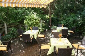 Lunch, dinner served; German cuisine, al fresco dining 