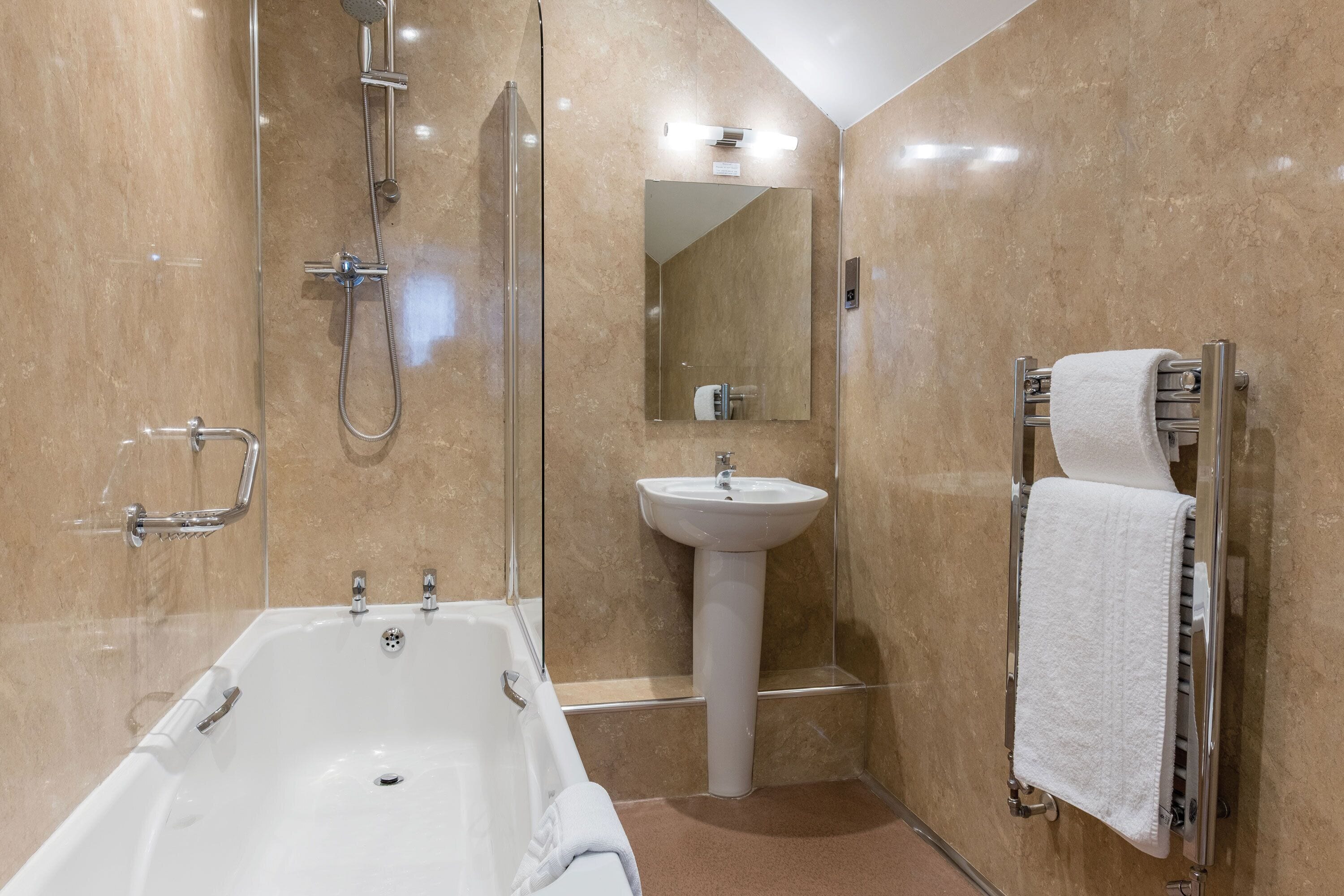 free toiletries, hair dryer, bathrobes, slippers