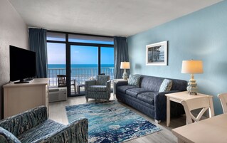 50-inch flat-screen TV with cable channels