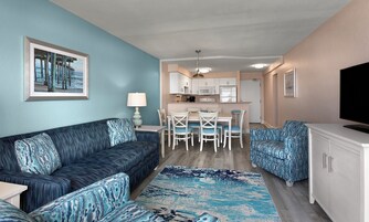 2 bedroom 2 bathroom Non-Smoking condo | Living area | 50-inch flat-screen TV with cable channels
