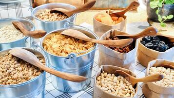 Daily buffet breakfast (EUR 22 per person)