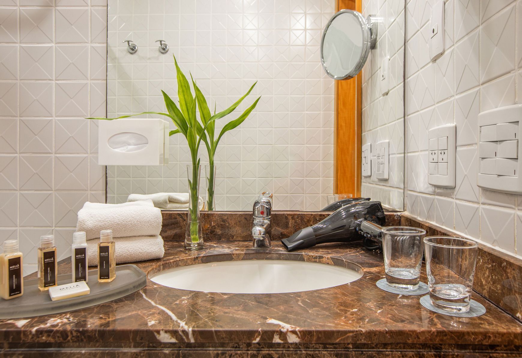 Bathroom | Shower, free toiletries, hair dryer, towels